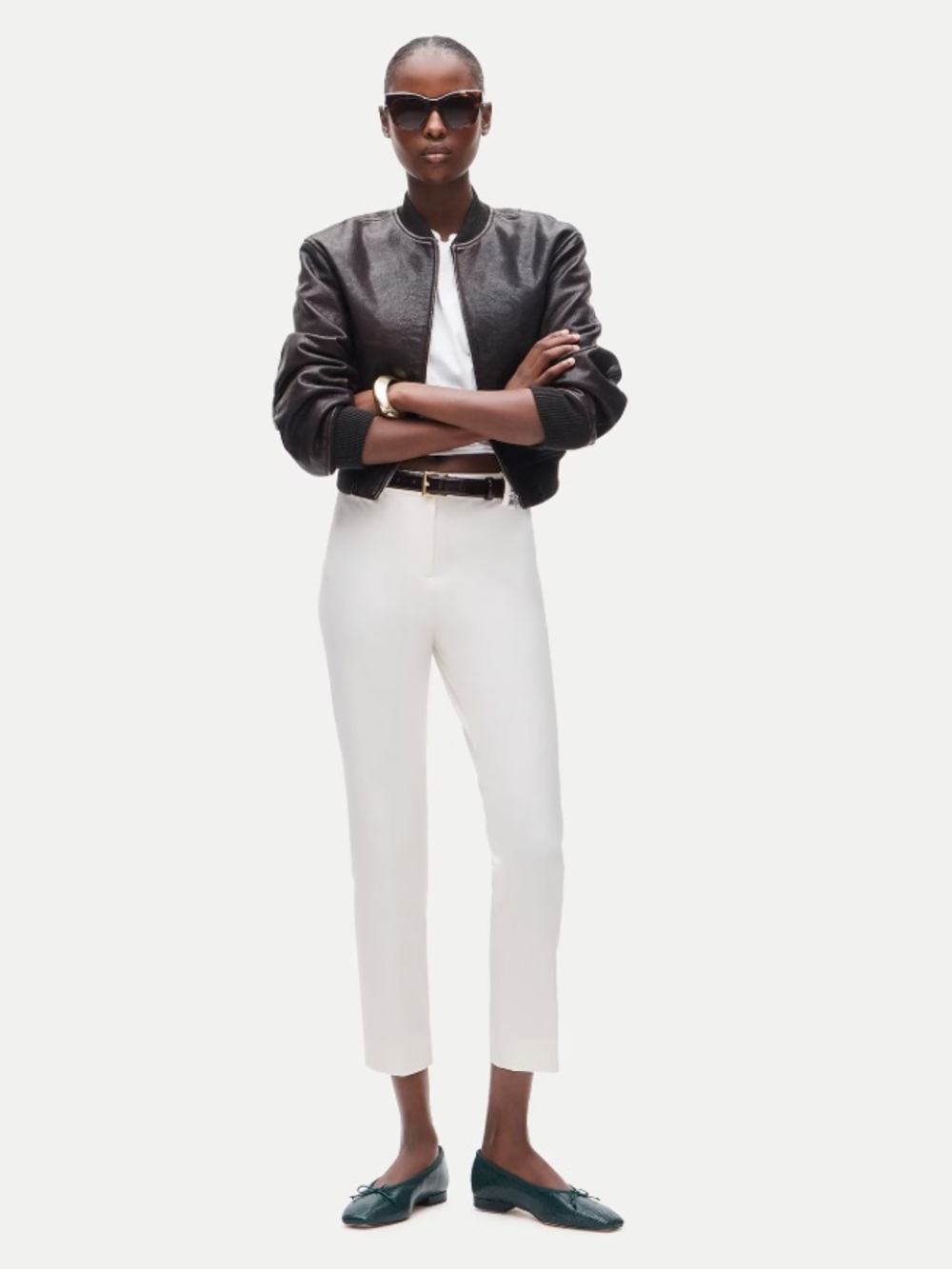 J.Crew NWT Cafe Capri in Bi-Stretch Cotton Blend Ivory Cream Size 2 CU922